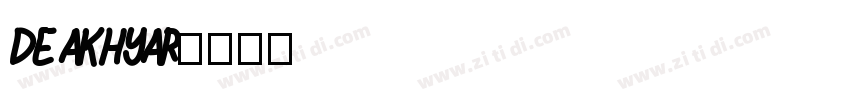 De Akhyar字体转换